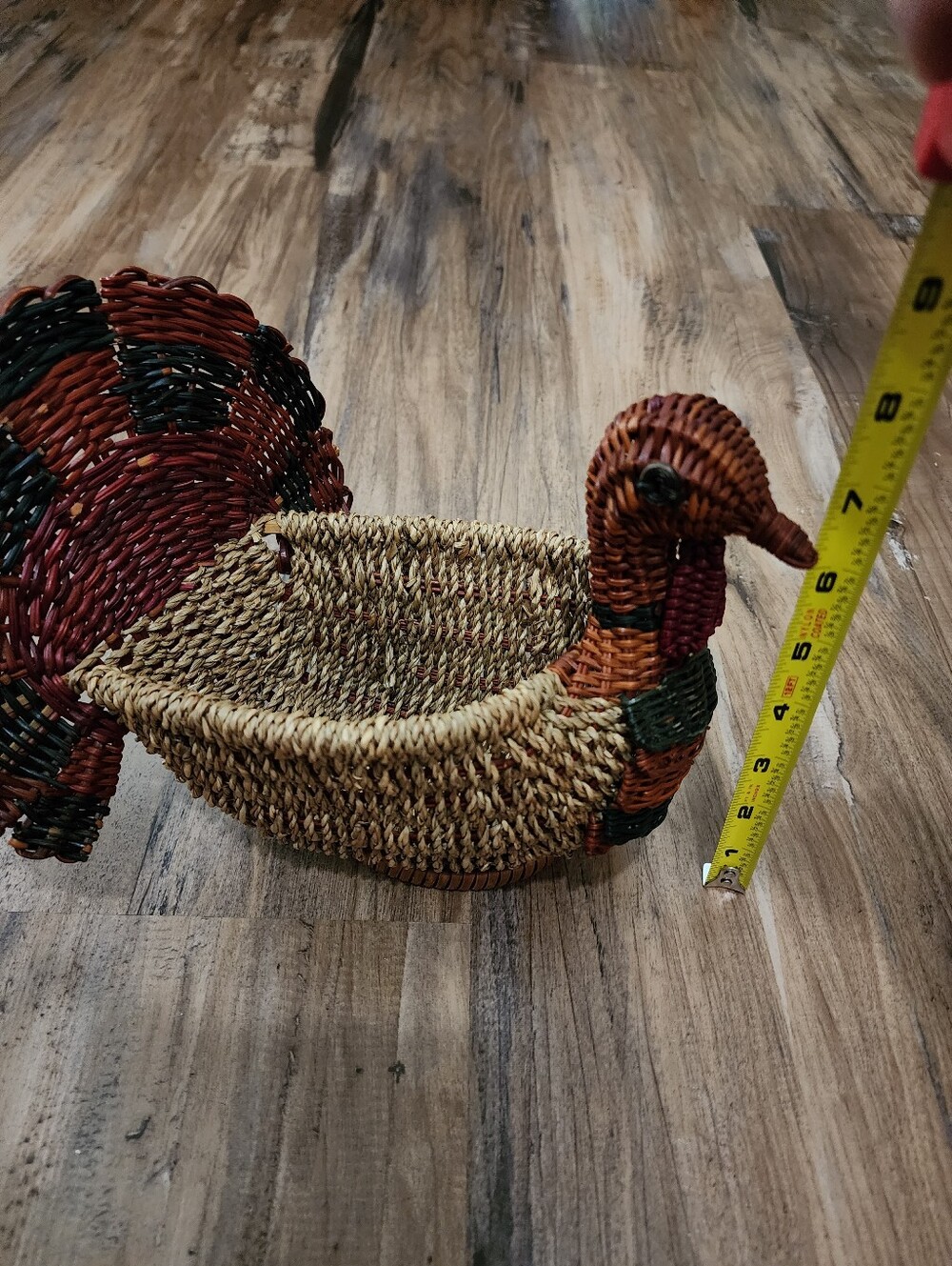 Vintage Turkey Wicker Basket - Picture 6 of 7